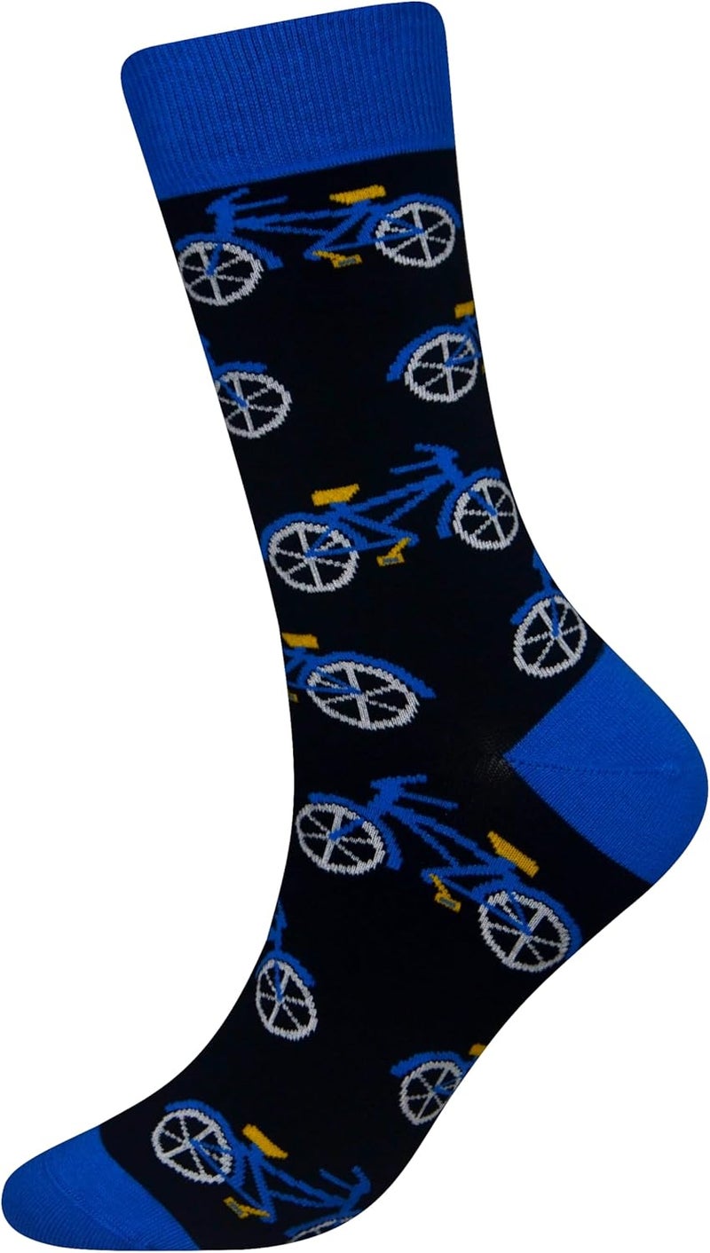 Cansok Men's 2/4 Packs Fun Crazy Novelty Dress Crew Socks - Image 3